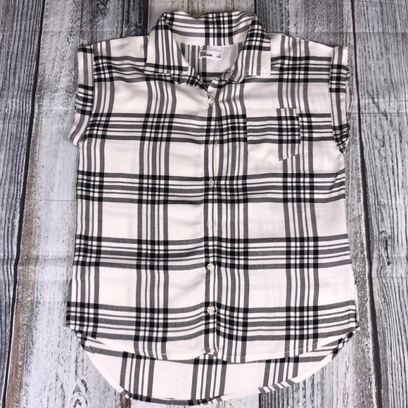 EPIC THREADS Plaided Black & White Kid Size M - Picture 1 of 9